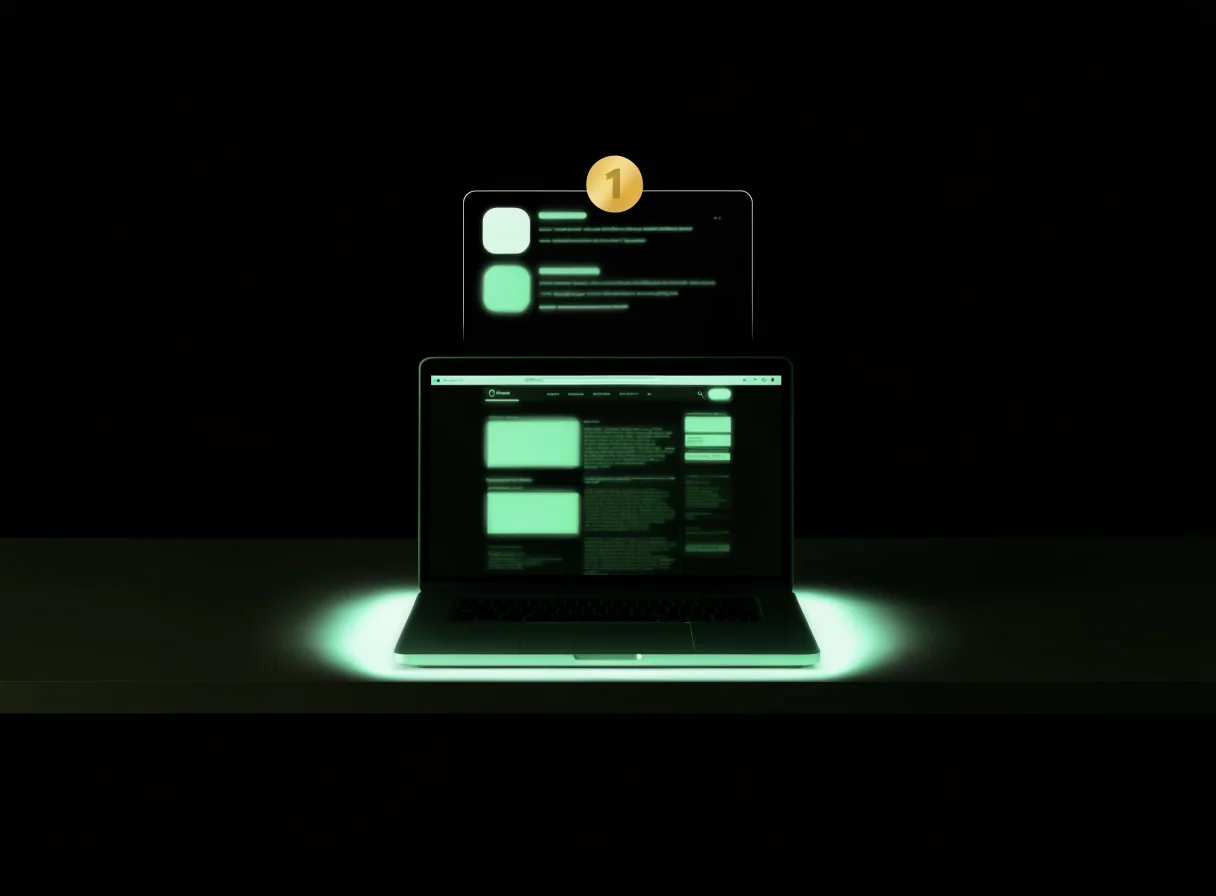 KI-sichtbare Website und Landingpages mit Google-Rang-Markierung